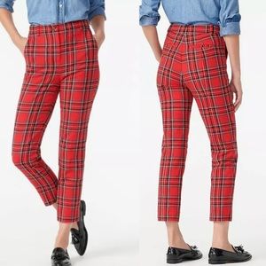 J.Crew Tartan Plaid Cameron high rise Pants